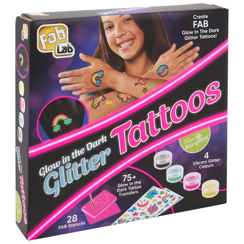 FabLab Glitter Tattoos Glow-in-the-Dark Kit