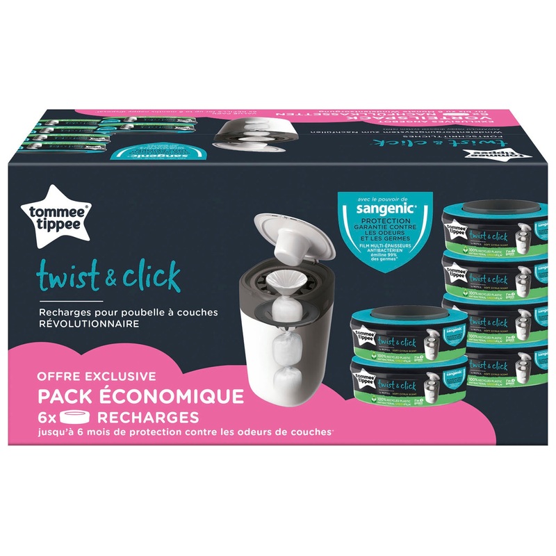 Tommee Tippee - Ensemble 6 Recharges pour Poubelle