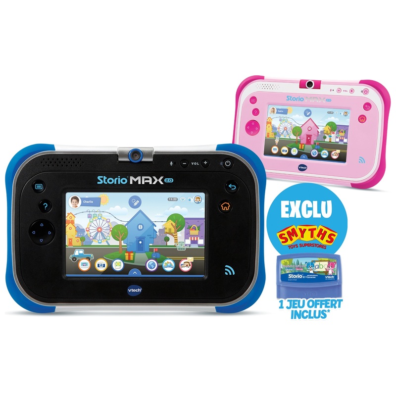 VTech - Tablette Storio Max 2.0 avec Jeu - Bleu
