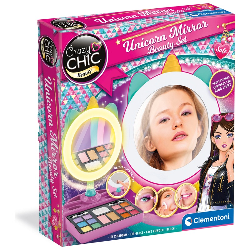 Clementoni - Crazy Chic Cofffret de Maquillage Licorne