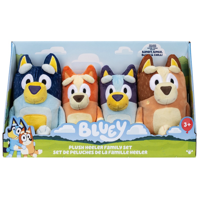 Bluey Knuffel Familie Heeler Set van 4