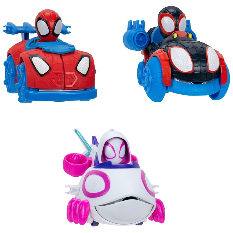 Spidey et ses Amis Extraordinaires - Bolide à Fléchettes Toile d'araignée - Modèle Aléatoire