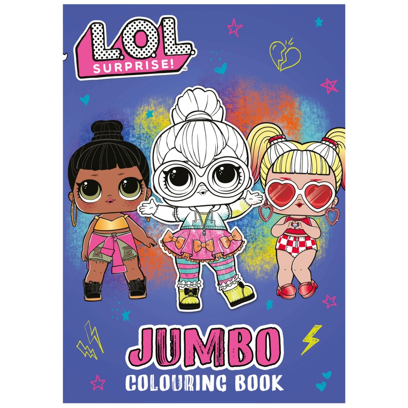 LOL Surprise! Colouring Book Jumbo Smyths Toys UK