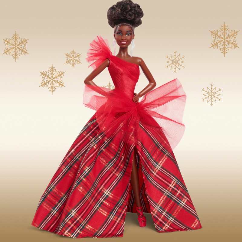 Barbie - Poupée Signature Joyeux Noël 2024 - Brune