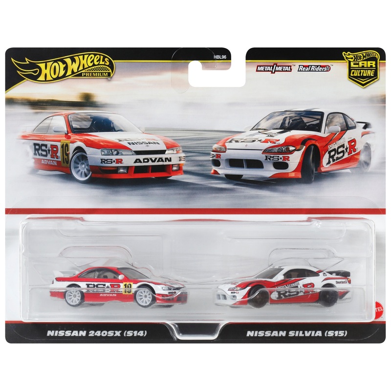 Hot Wheels - Car Culture Premium 1/64 Véhicules Nissan S14 & S15