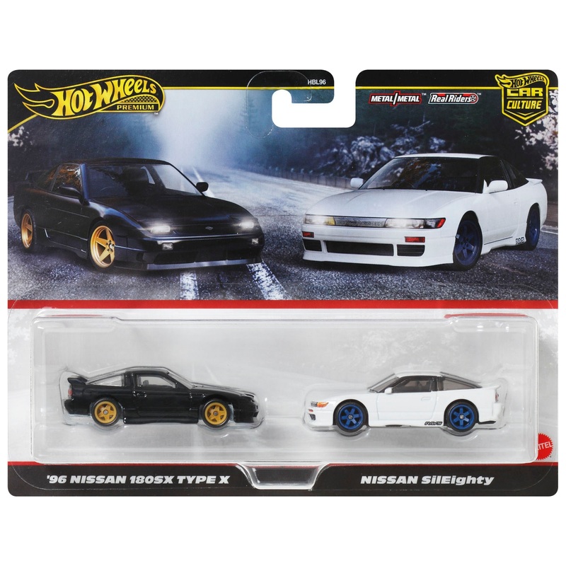 Hot Wheels Premium Auto's Car Culture 96 Nissan 180SX Type X en Nissan Sil Eighty