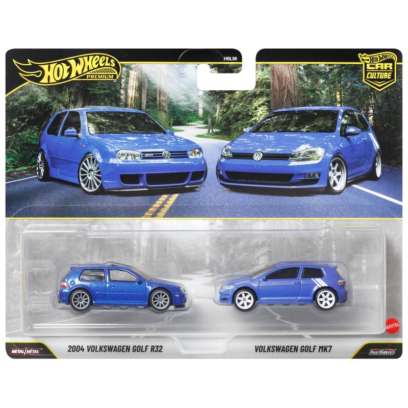 Hot Wheels Premium Car Culture 2 Pack 1:64 2004 Volkswagen Golf