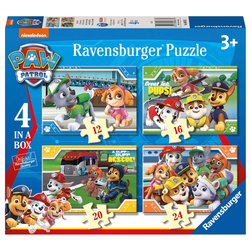 Ravensburger PAW Patrol Jigsaw Puzzles 4 in a Box
