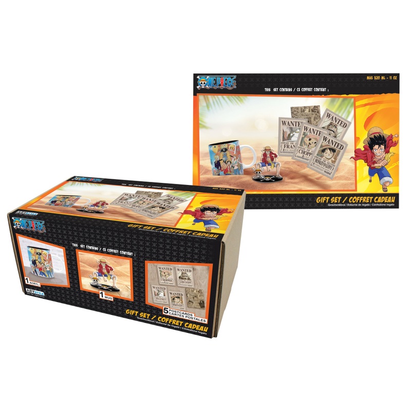 One Piece - Coffret Cadeau Mug 320 ml avec Cartes Postales et Acryl