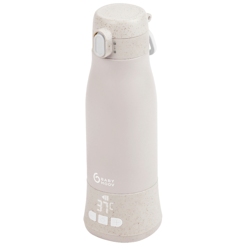 BabyMoov Draagbare flessenwarmer MOOV & FEED Mineral beige