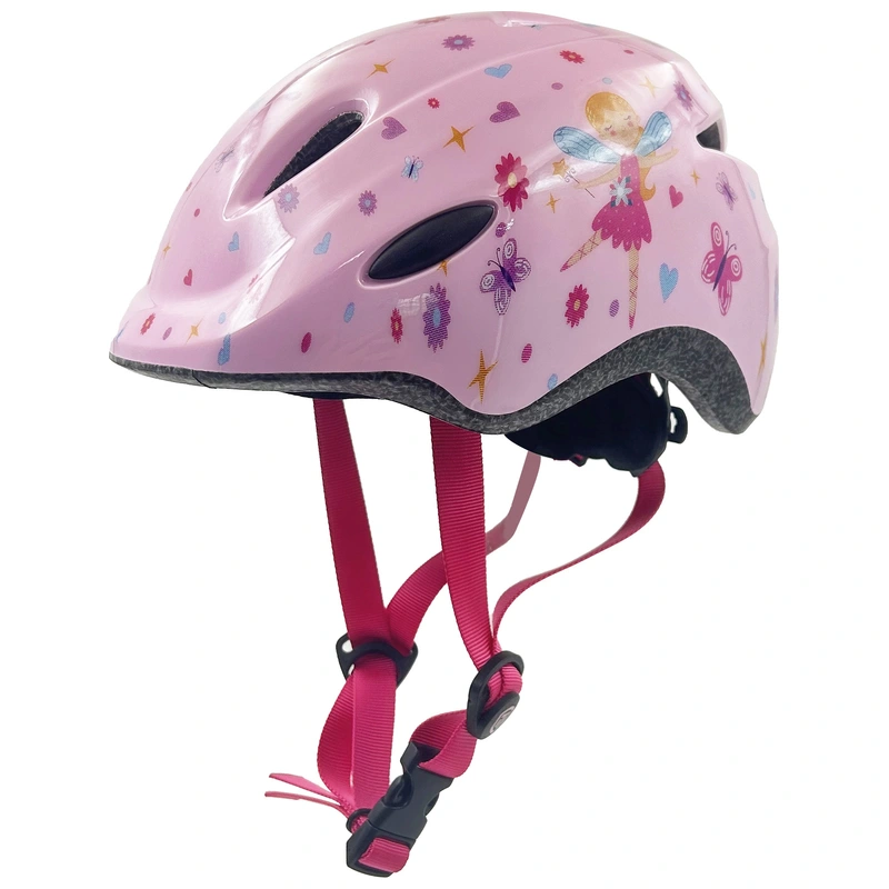 Thorpe Kids Bike Helmet Pink Fairy Rear LED UK