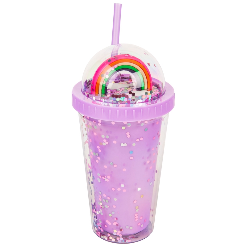 Dizzy Peach - Gobelet avec Confettis Arc-en-Ciel