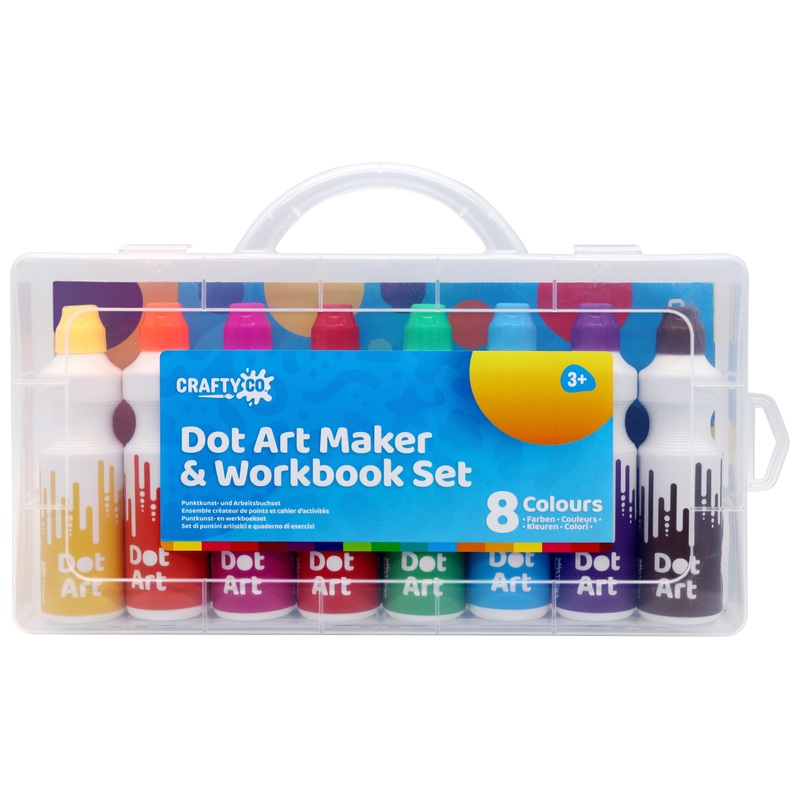 Crafty Co. Dot Art Marker & Werkboek Set