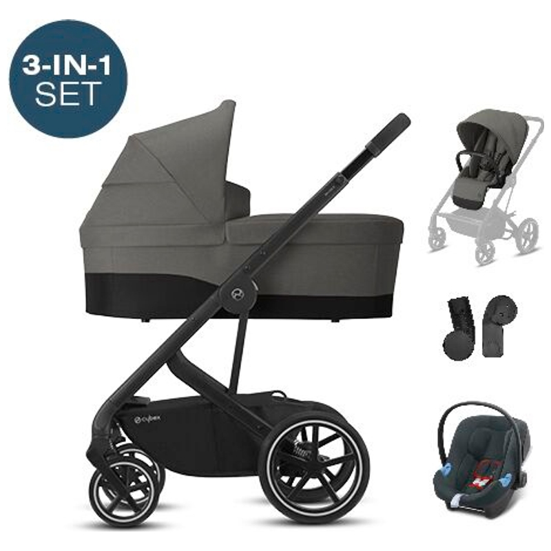 CYBEX 3-in-1 Kinderwagen Balios S Lux Combiwagen grijs
