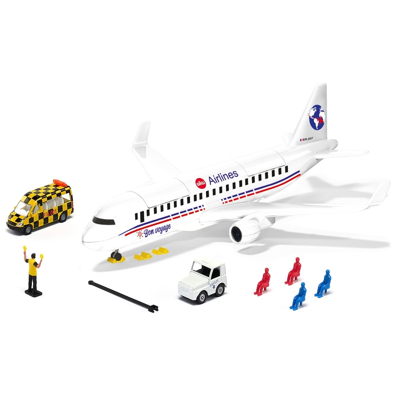 Siku - Avion de Ligne Français Avec Accessoires