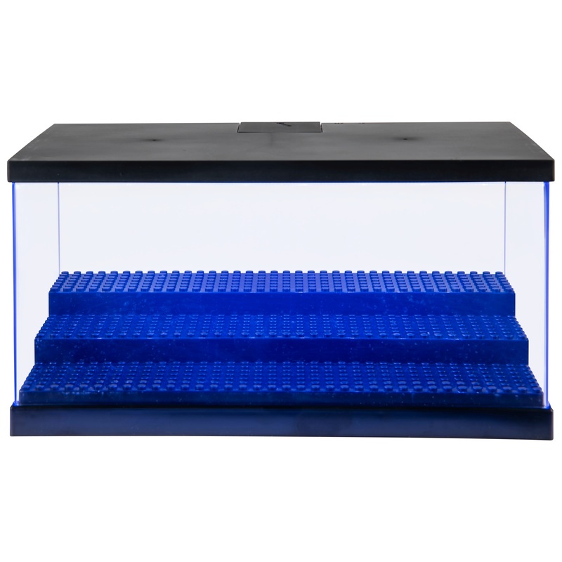 Build-It Vitrine voor Minifiguren met 3 Verdiepingen en LED Licht