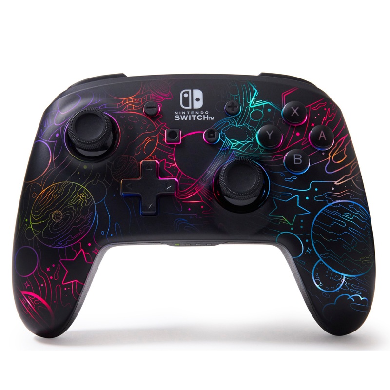 PowerA Nintendo Switch Enhanced Wireless Controller mit Lumectra - Galaktischer Wirbel