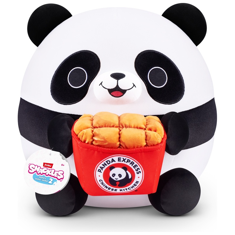 Snackles Super Sized Knuffel Panda met Express Chicken Serie 2 Panda Andy 35 cm