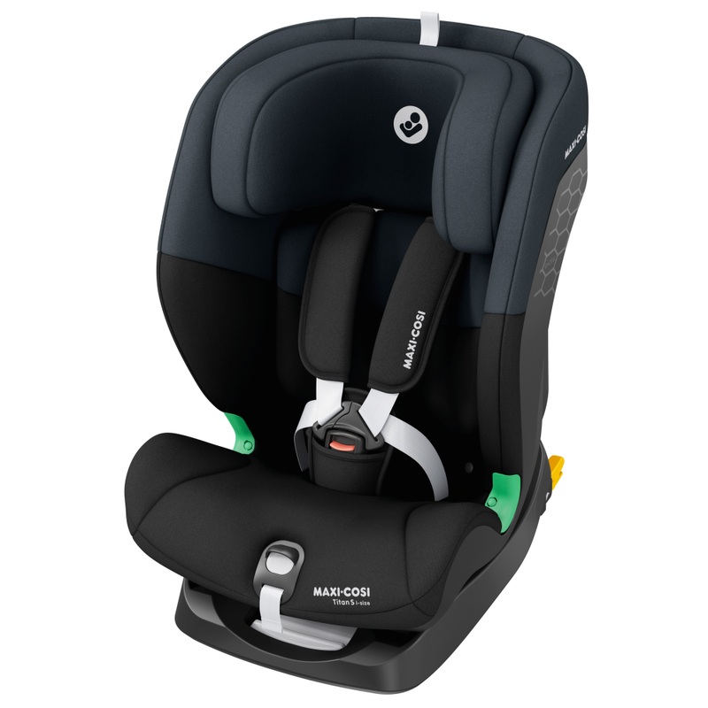Maxi Cosi Autostoel Titan S i-Size 76-150 cm Meegroei Kinderzitje Tonal Black zwart