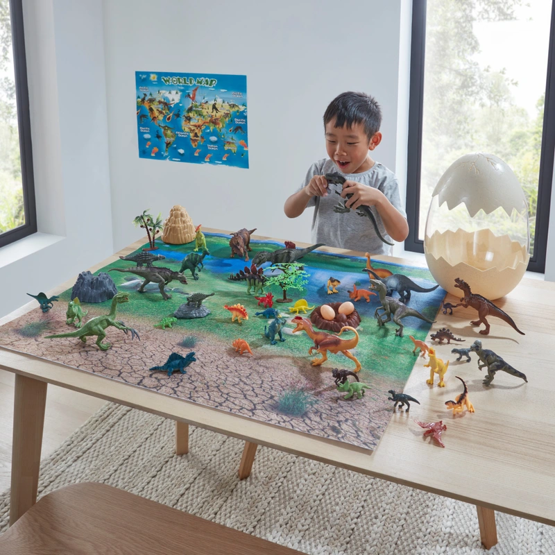Dinosaur World Dinosaur Egg 50 Piece Figures and Accessories Set view 3