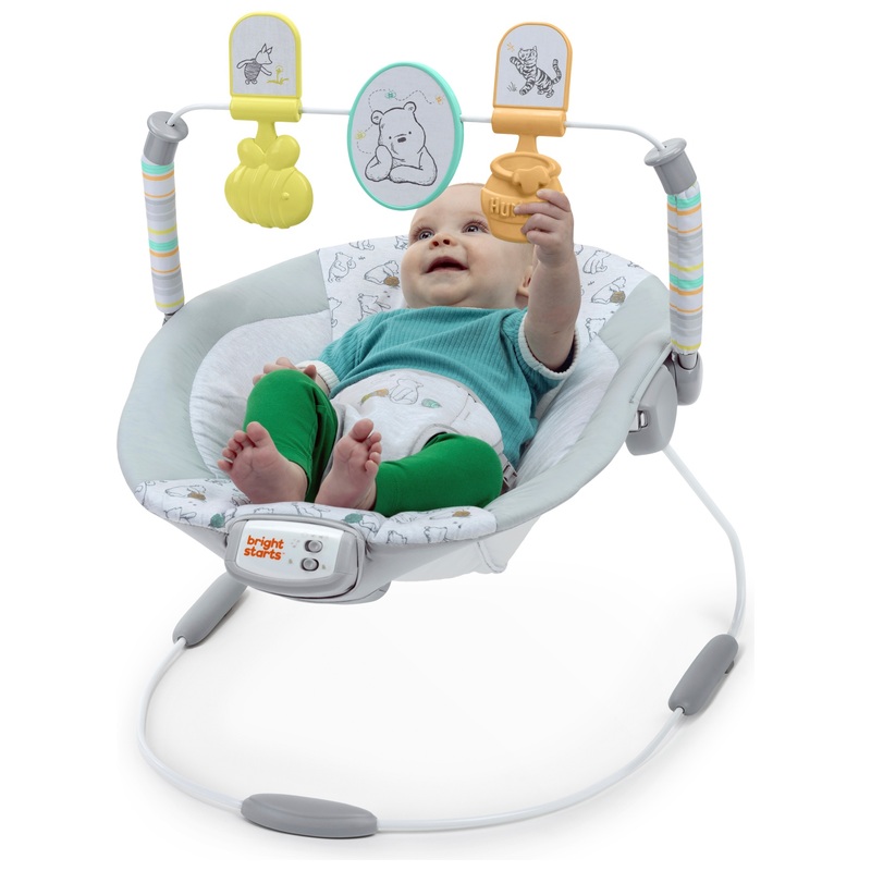 Bright Starts Wipstoeltje Winnie de Poeh Beer met Muziek en Vibratie