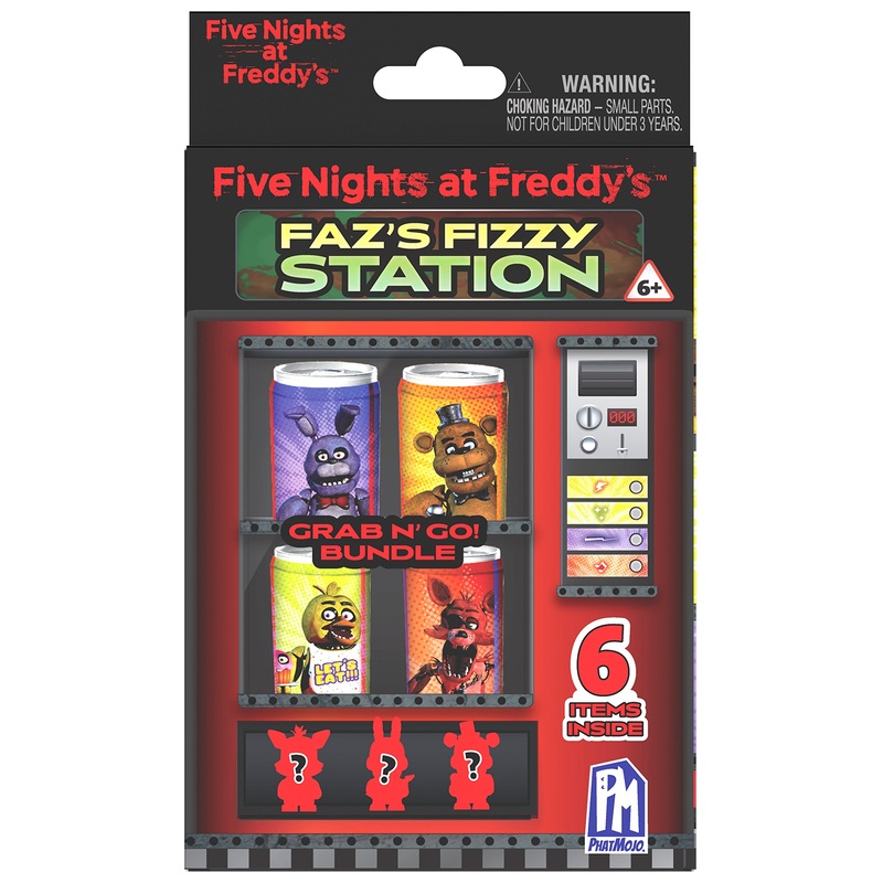 Five Nights at Freddy's - Faz's Fizzy Station 3 Figurines et Accessoires - Modèle Surprise