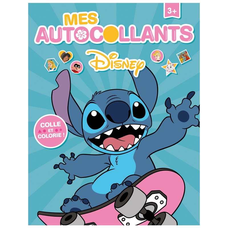 Disney Stitch - Cahier de Coloriage avec Autocollants