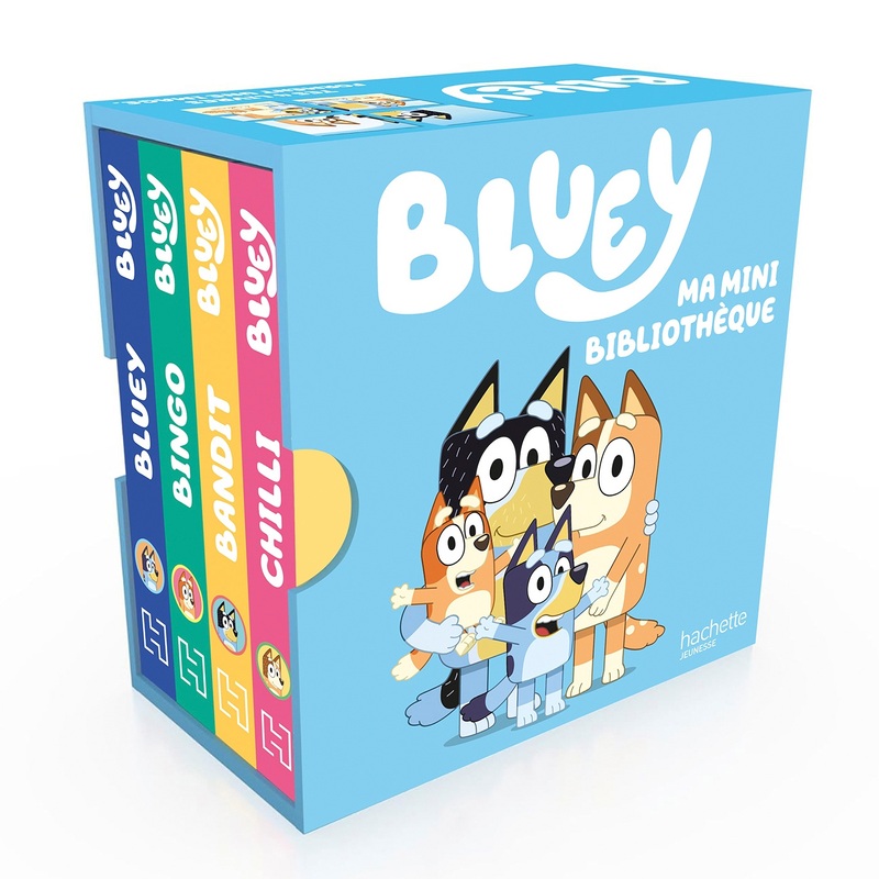 Bluey - Coffret Ma Mini Bibliothèque 4 Livres