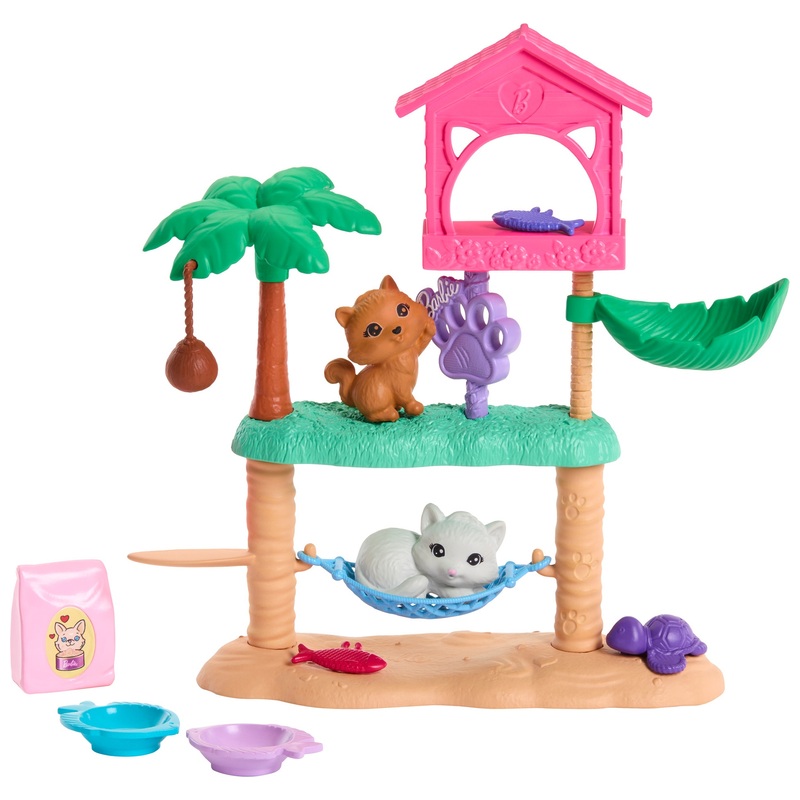 Barbie World Speelset Kattenparadijs met Krabpaal