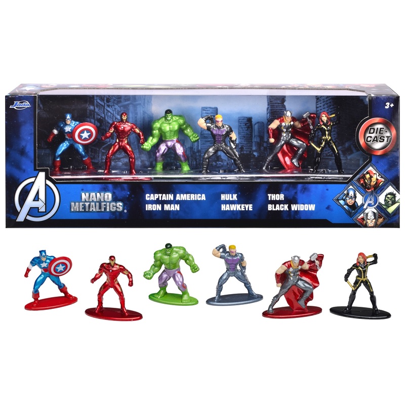 Marvel Avengers Figuren Diorama 6-Pack 4 cm