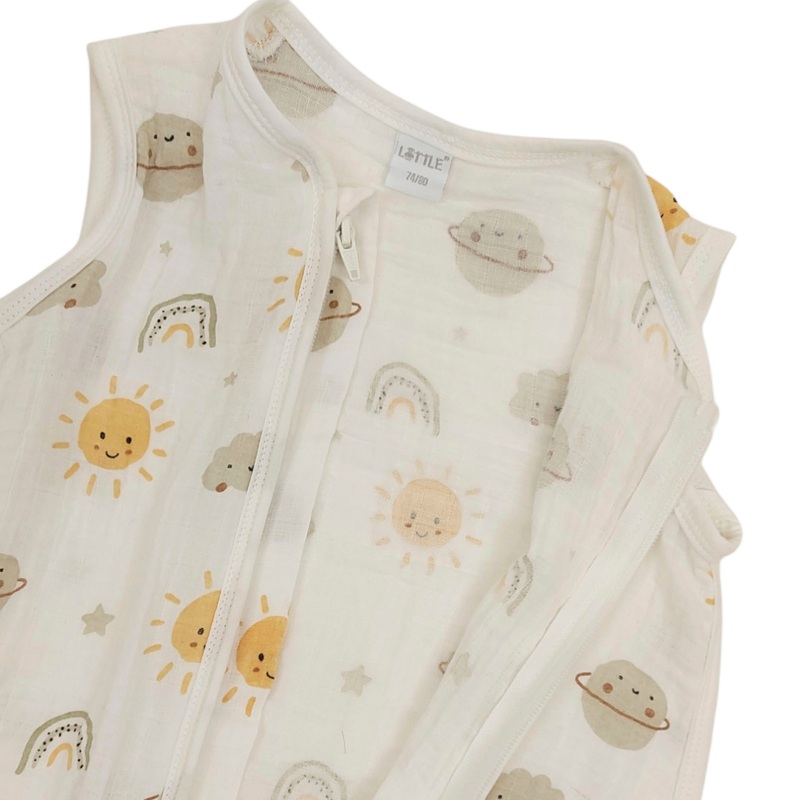 LITTLE Baby-Schlafsack Musselin AOP sortiert