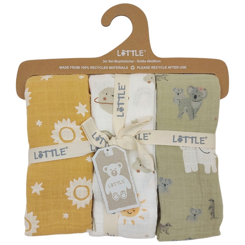 LITTLE Mousseline Doeken Allover-print