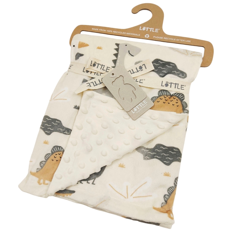 LITTLE Deken met Dino of Eenhoorn assorti