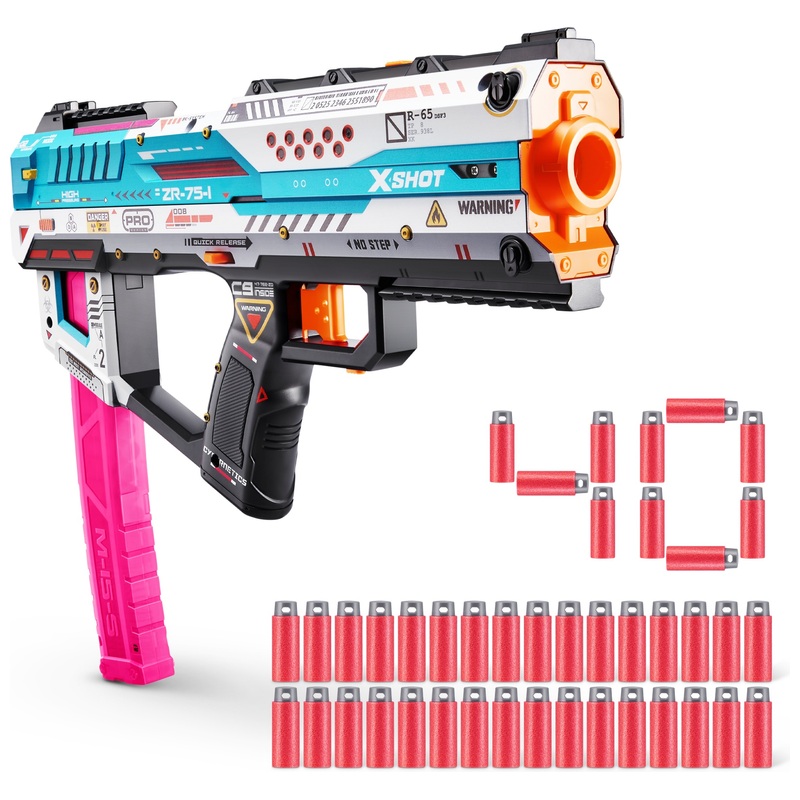 XSHOT - Blaster Skins Pro Series Fury-X avec 40 Fléchettes