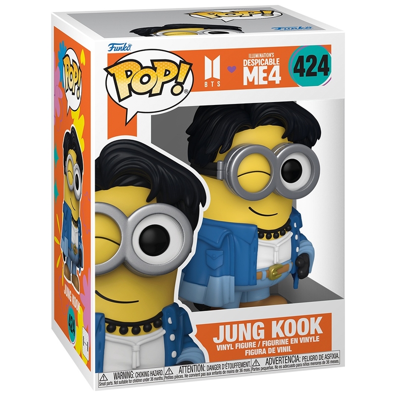 Funko POP! Figuur 424 Rocks BTS x Despicable Me 4 Jung Kook