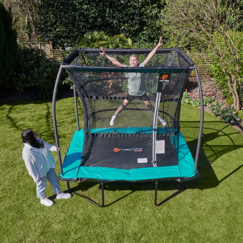 Thorpe - Trampoline Rectangulaire avec Filet 2,44 m