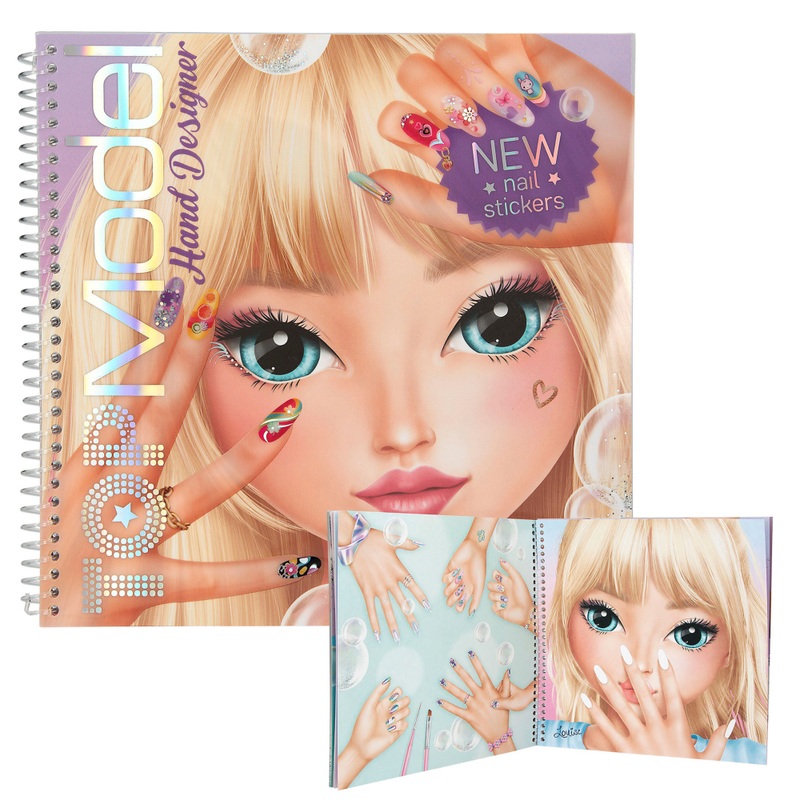 TOPModel Kleurboek Hand Designer met Nagelstickers