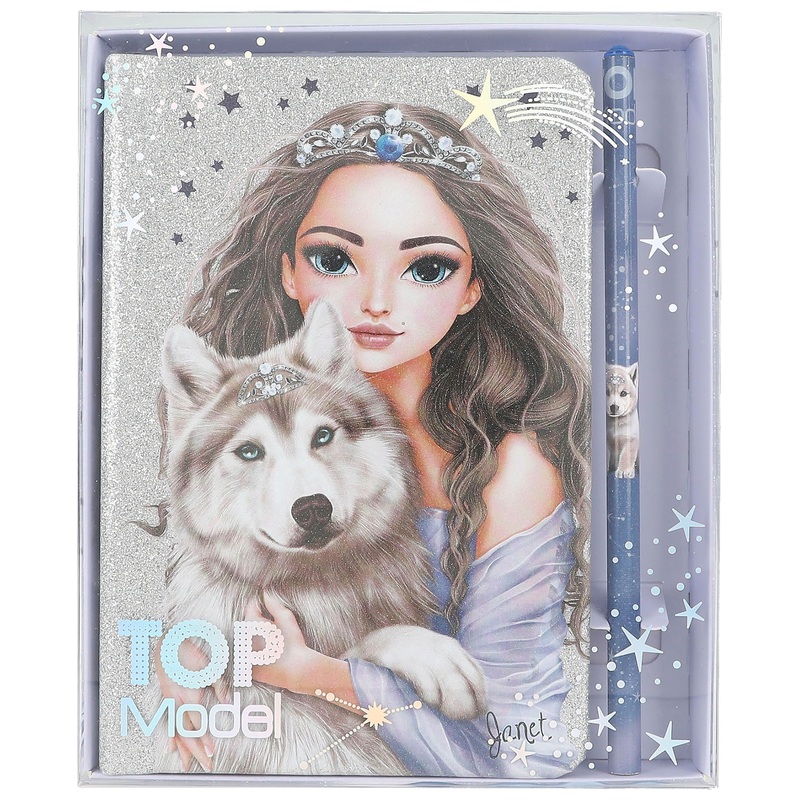 TOPModel - Carnet de Notes avec Crayon Loup