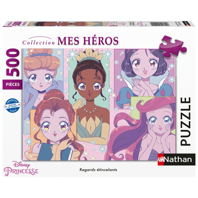 Disney Princesses - Puzzle Regards Étincelants 500 Pièces