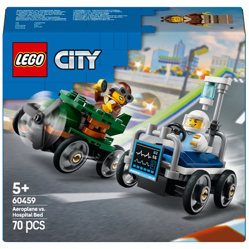 LEGO City 60459 Vliegtuig vs. Ziekenhuisbed Set