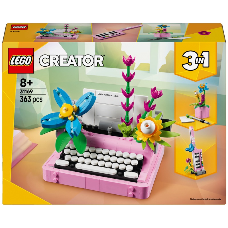 LEGO Creator 31169 Typemachine met Bloemen 3-in-1 Set