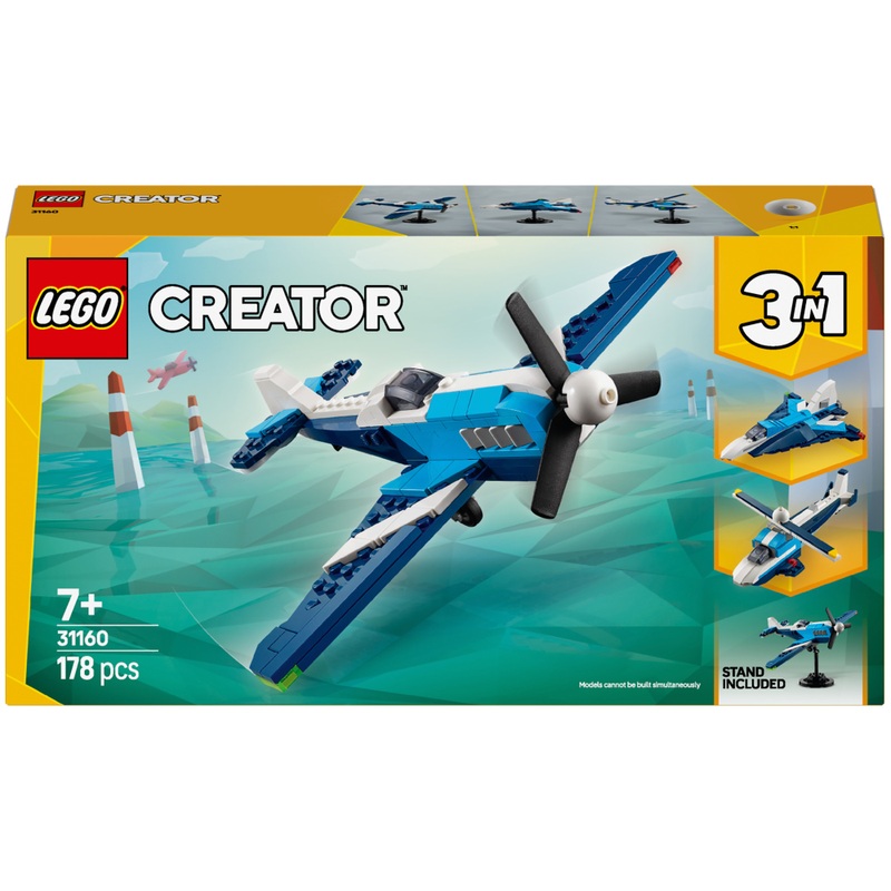 LEGO Creator 31160 Vliegtuig: Racevliegtuig 3-in-1 Set