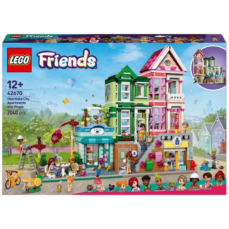 LEGO Friends 42670 Heartlake City Woon- en Winkelstraat Set