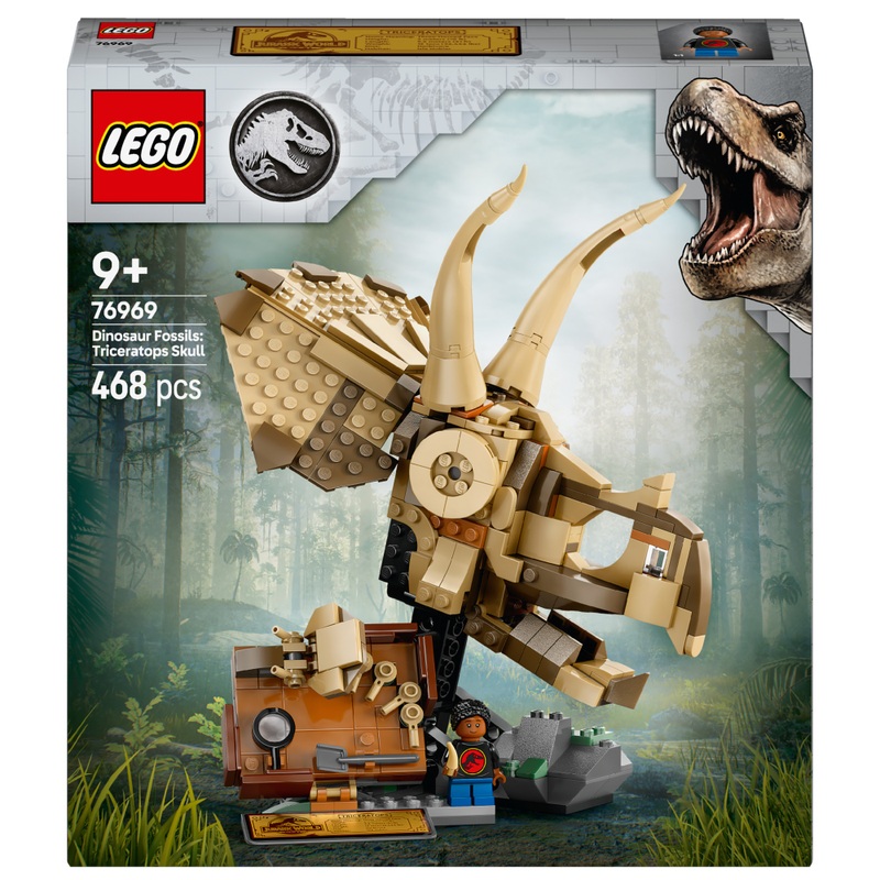LEGO Jurassic World 76969 Dinosaurusfossielen: Triceratops-Schedel Set