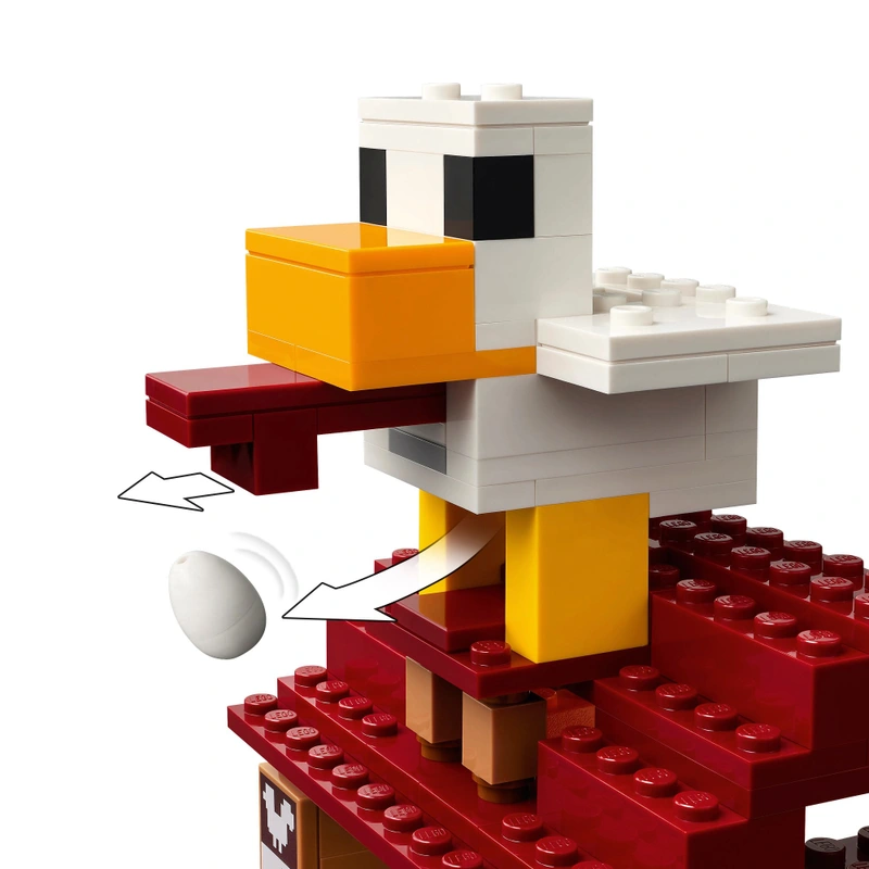 Minifigures from the LEGO Minecraft Ghast balloon set