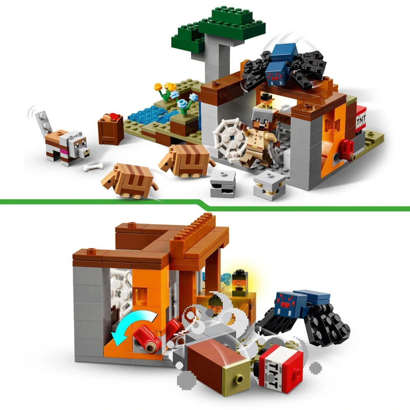 LEGO Minecraft set components for UK creative play