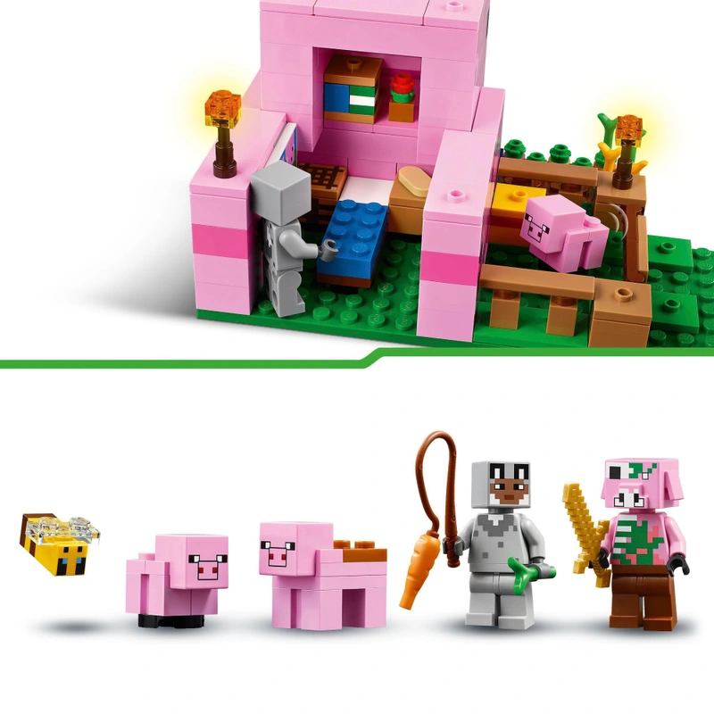LEGO Minecraft 21268 assembled display view UK