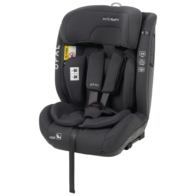 EnfaSafe Autostoel Opal i-Size 76-150 cm Meegroei Kinderzitje grijs