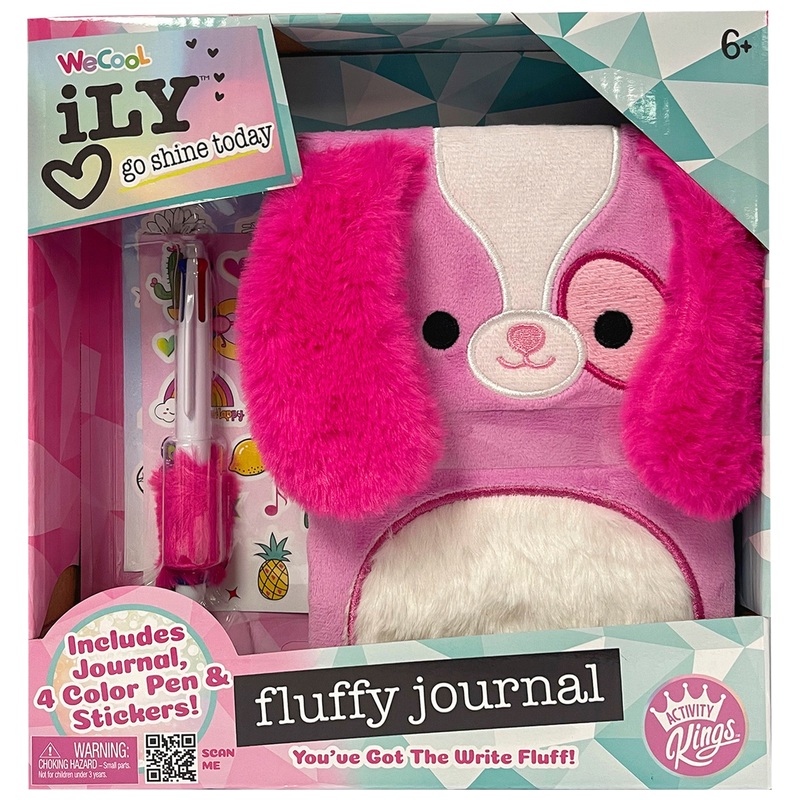 WeCool iLY Dagboek Set Pluishondje roze