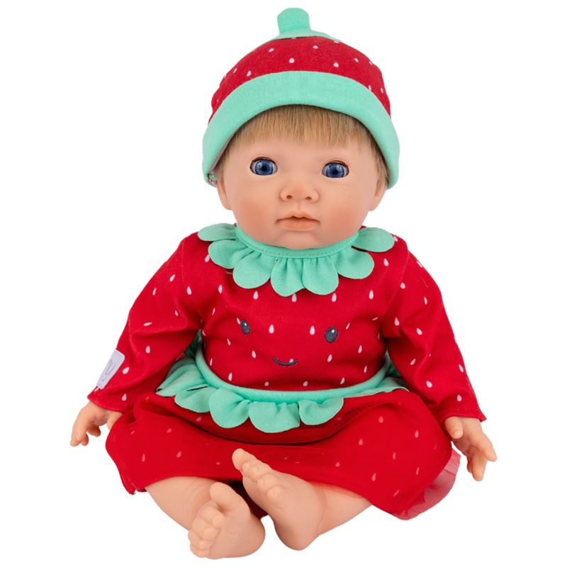 Tiny Treasures Baby Doll Clothes Strawberry Cutie Dress and Hat ...